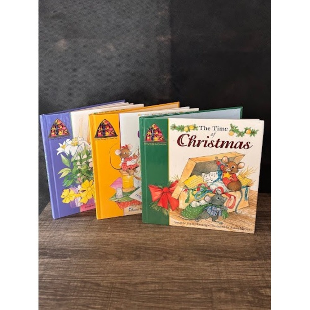 AAL Mouse Prints Childrens Book Bundle‎ The Time of Church Easter Christmas
